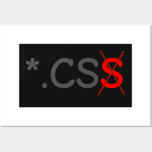 Know the difference: CS and CSS file Posters and Art